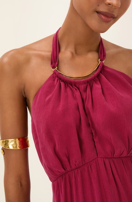 Vix Paula Hermanny Solid Joy Cover-up Maxi Dress In Pink