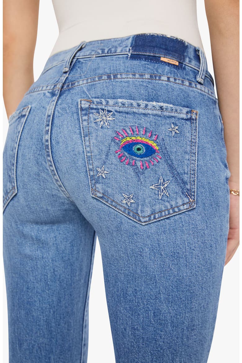The Weekend High Waist Stretch Denim Bootcut Jeans, Alternate, color, EYE SEE YOU