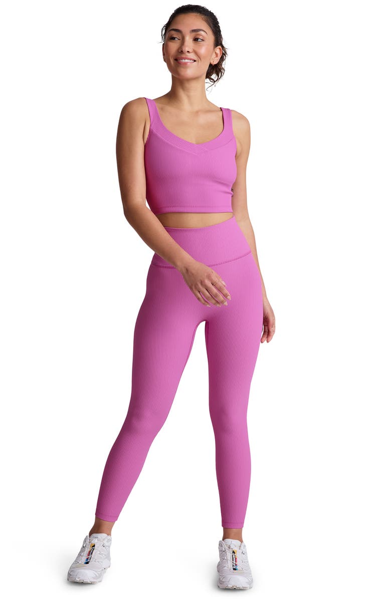 Beyond Yoga Impulse Rib Crop Tank, Alternate, color, Sunset Violet