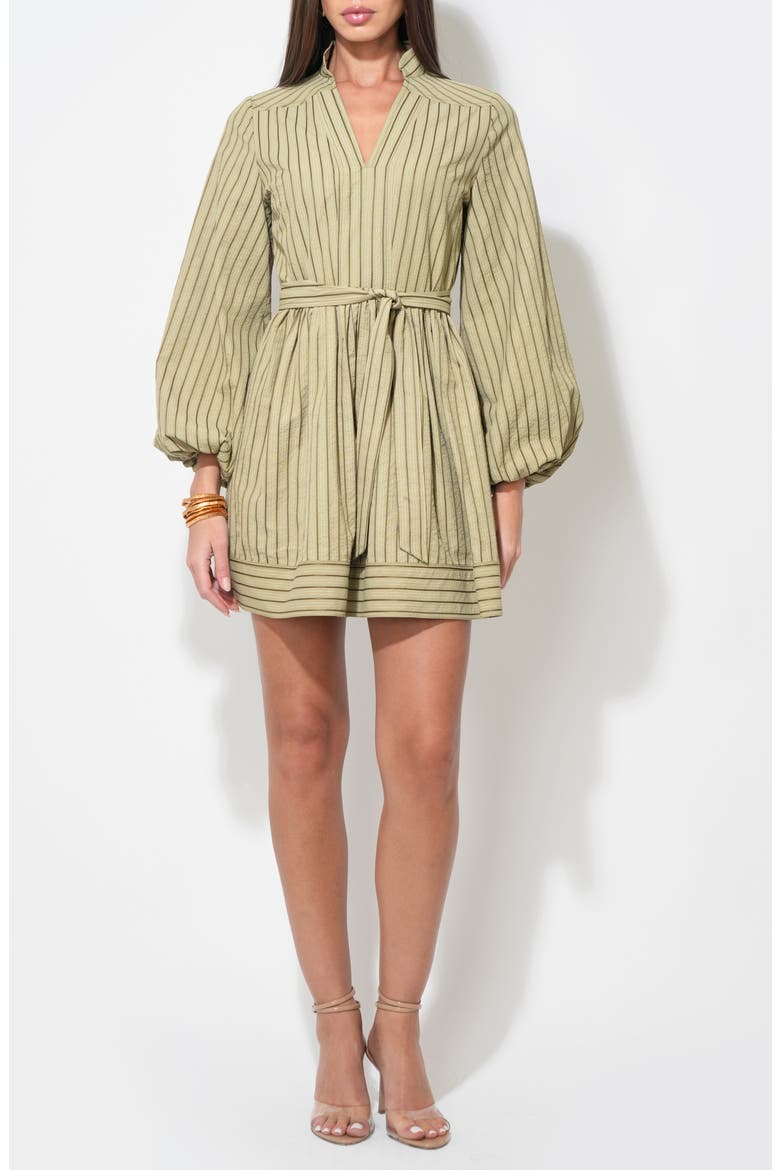 Marnie Stripe Minidress, Alternate, color, OLIVE