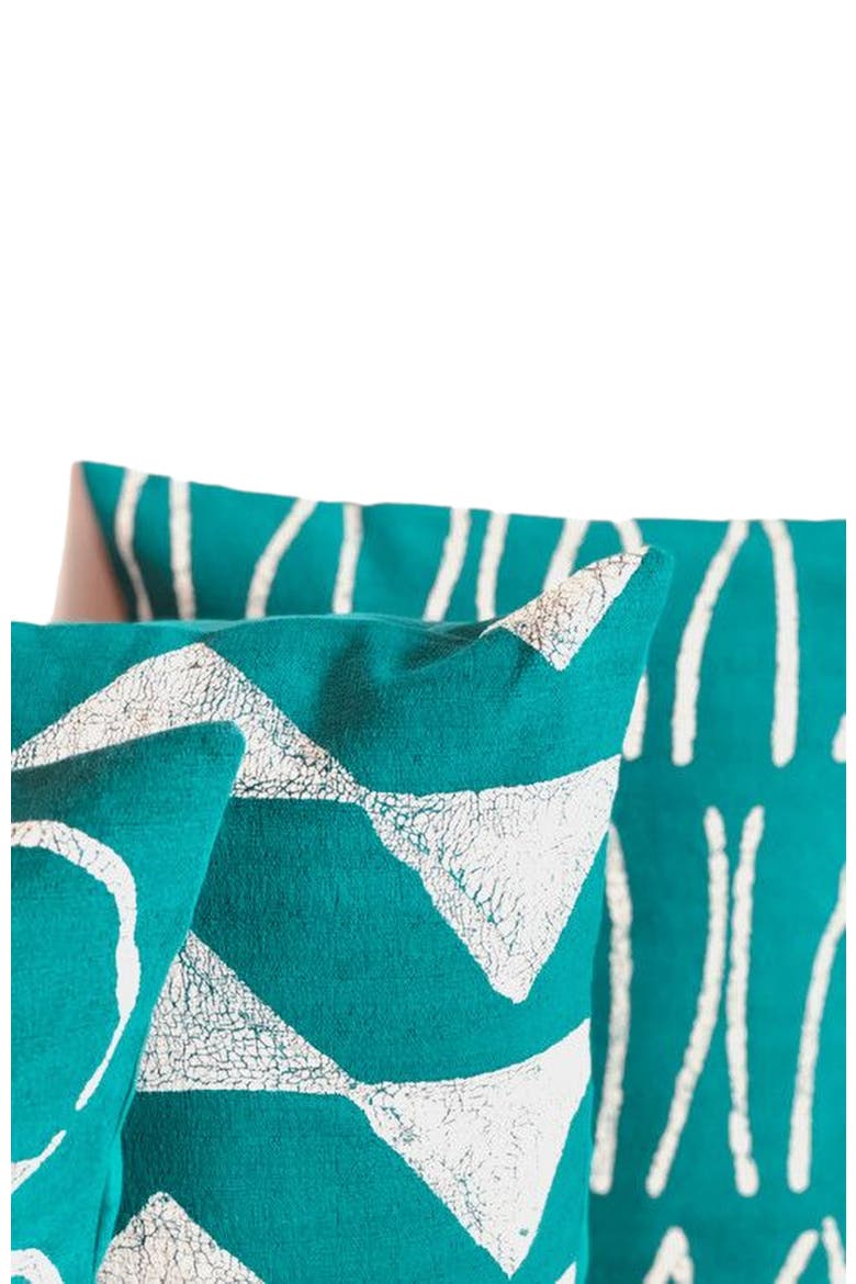 Sadza Circles Pillow Cover - Seychelles Teal 18', Alternate, color, Teal