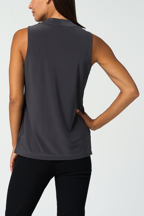 Franne Golde Luxe Stretch V-neck Sleeveless Shell