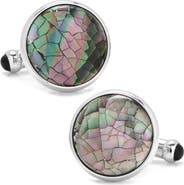 Cufflinks, Inc. Mosaic Smoke Mother-of-Pearl Cuff Links