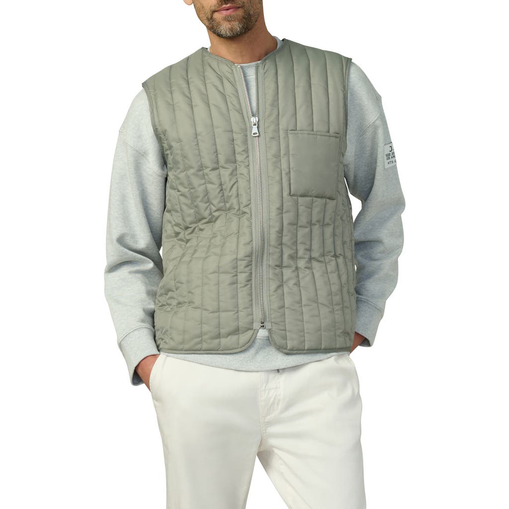 Joe's Rory Water Resistant Quilted Vest In Dried Sage