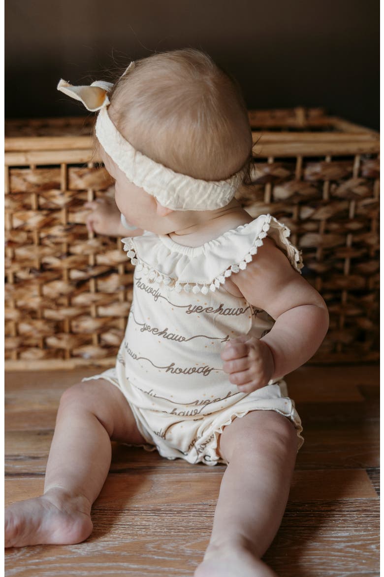 Organic Cotton Bubble Romper, Alternate, color, HOWDY