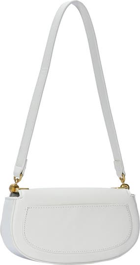 Rib Buckle Shoulder Bag