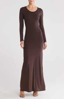 GO COUTURE Long Sleeve Maxi Dress