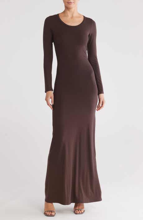 GO COUTURE Long Sleeve Maxi Dress