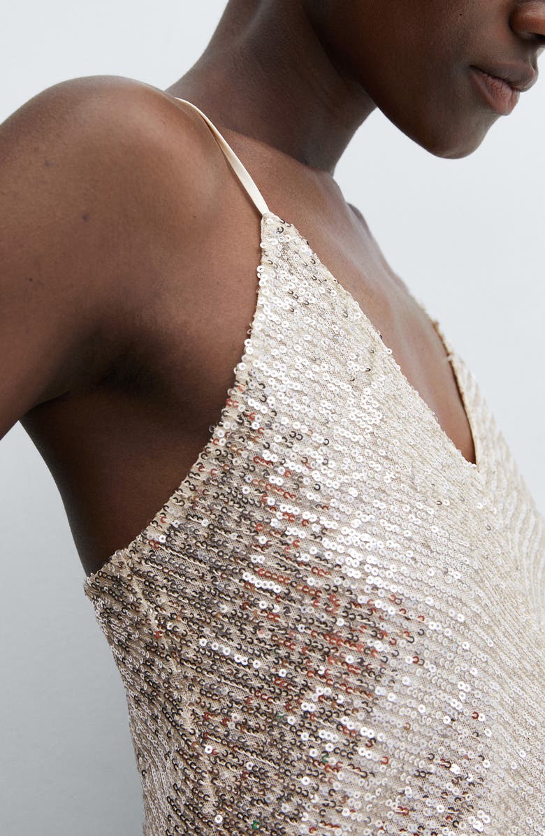MANGO Sequin Tank Top, Alternate, color,