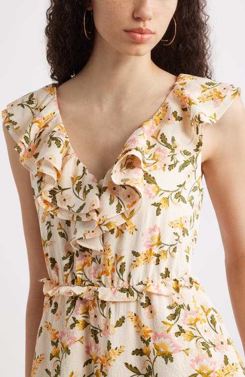 Chelsea28 Ruffle Neck Tiered Maxi Dress