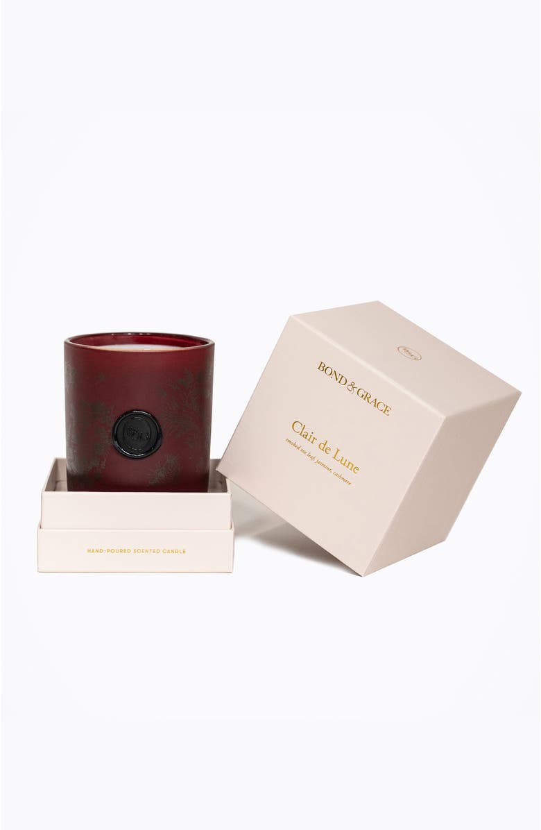 Bond & Grace Clair De Lune Candle, Alternate, color, Garnet