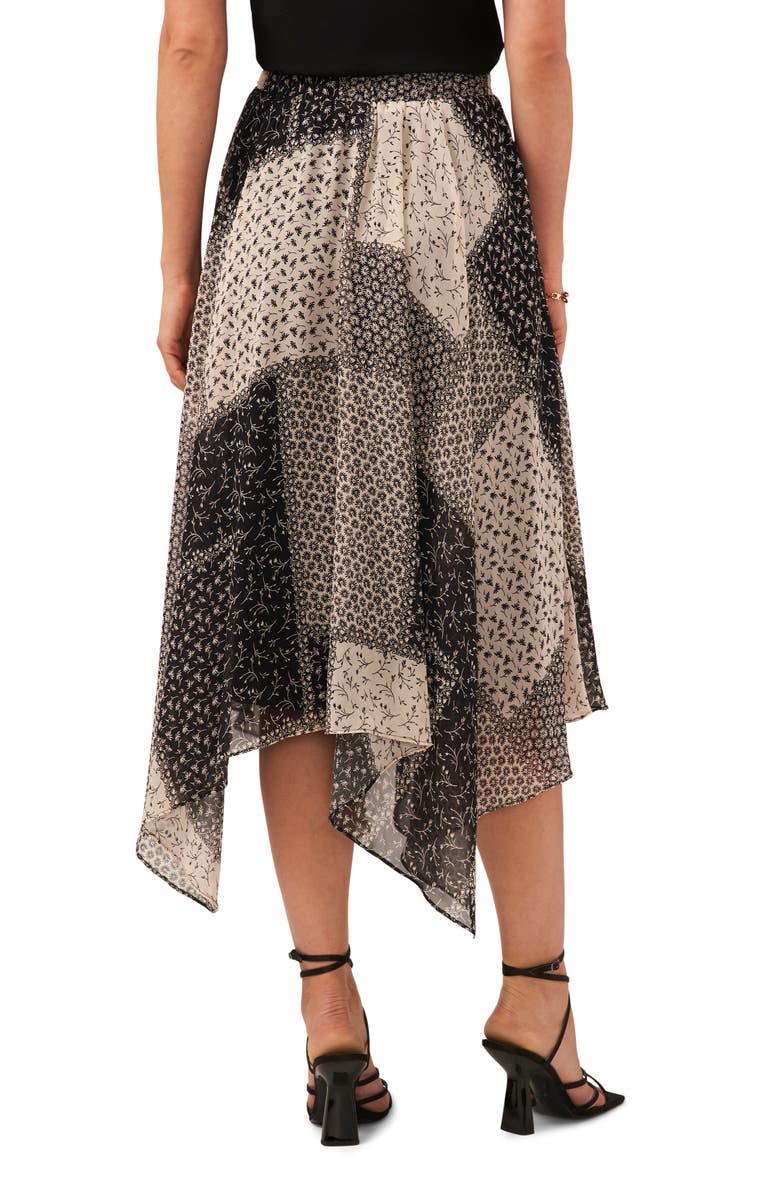 1.STATE Mixed Print Handkerchief Hem Skirt, Alternate, color, 