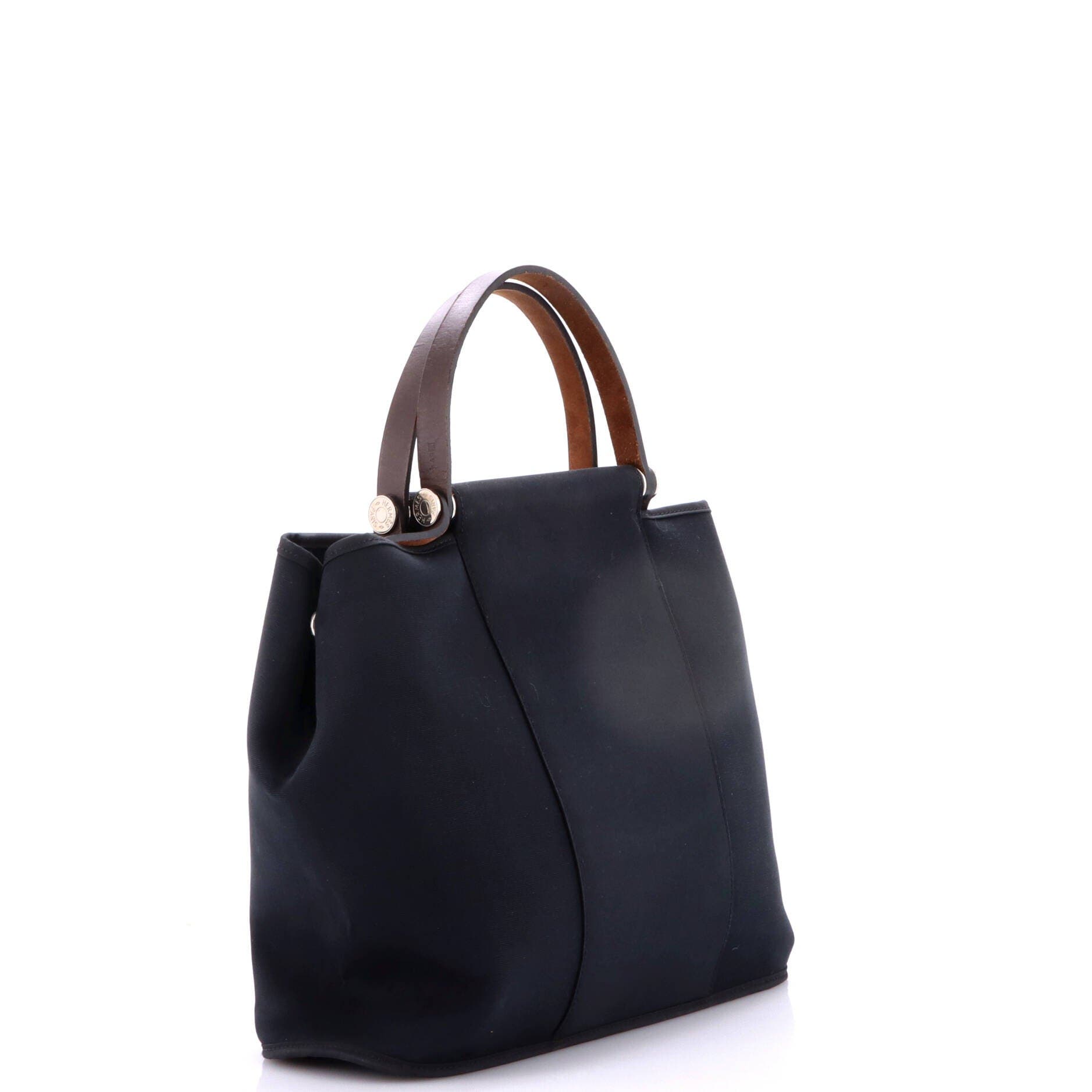 Cabag Handbag Toile and Leather 32, Alternate, color, Black