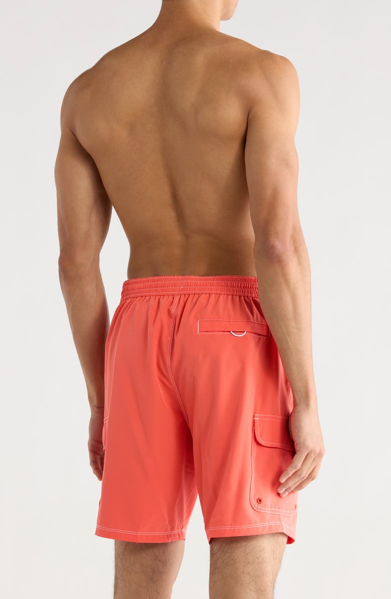 Tommy Bahama Baja Bay Swim Trunks, Alternate, color, Burnt Coral