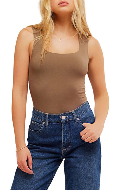 Luna Square Neck Tank Bodysuit