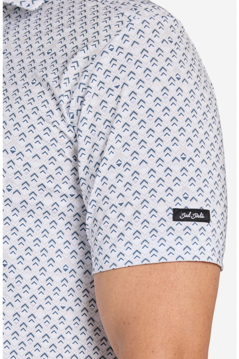 Core Geo Print Performance Polo, Alternate, color, GEO FROST - WHITE