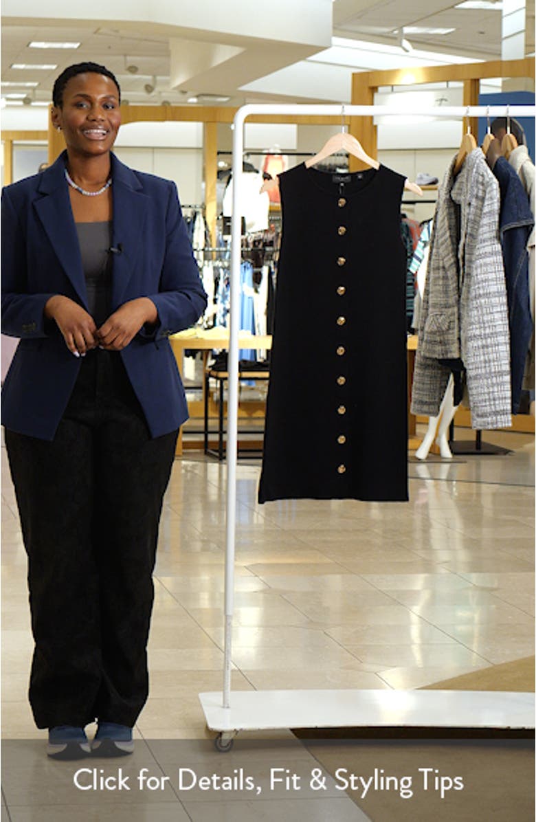 Lois Sleeveless Button-Up Minidress, sales video thumbnail