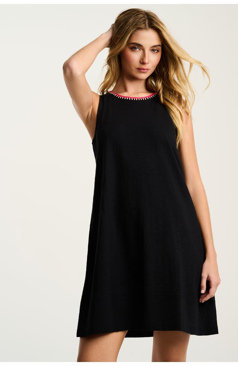 Lisa Todd Summer Swing Dress, Main, color, Black