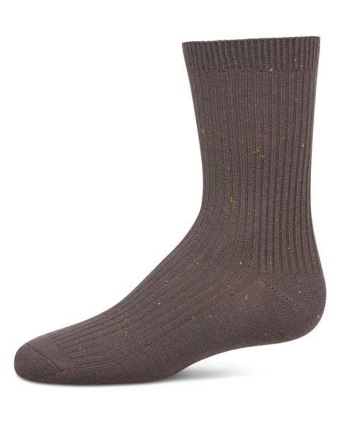 Thin Ribbed Speckled Crew Sock (Toddler, Little Kid & Big Kid)