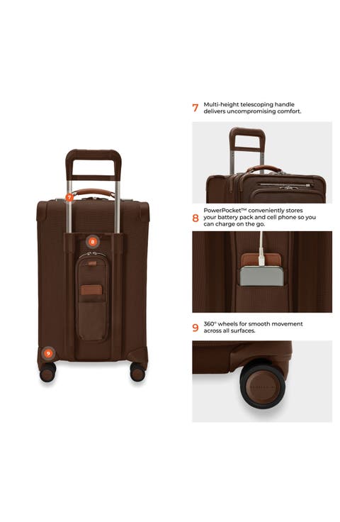 Baseline 24-Inch Checked Expandable Spinner Suitcase