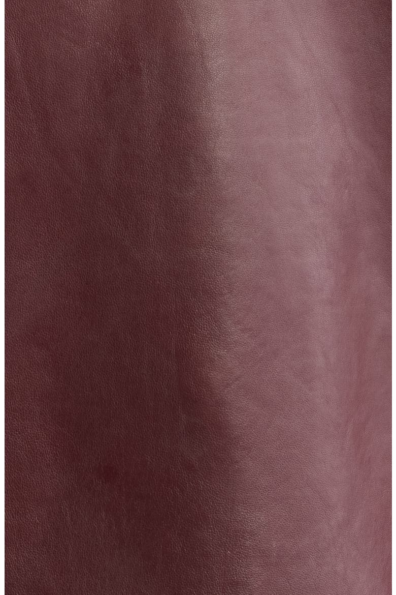 Lefei Leather Jacket, Alternate, color, WINE/ BLACK