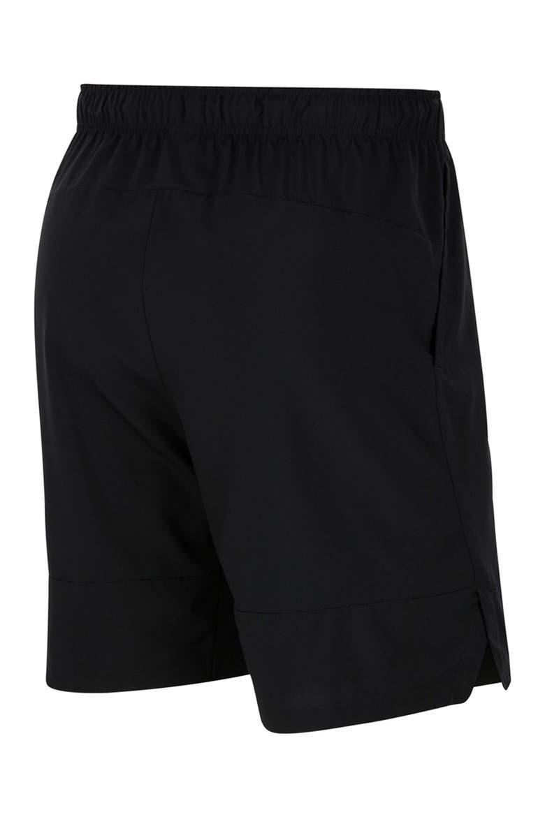 Flex Dri-FIT Woven Training Shorts, Alternate, color, BLACK/WHITE