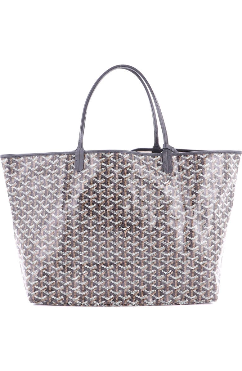 Pre-Owned Goyard Saint Louis Tote Coated Canvas GM, Alternate, color, Black