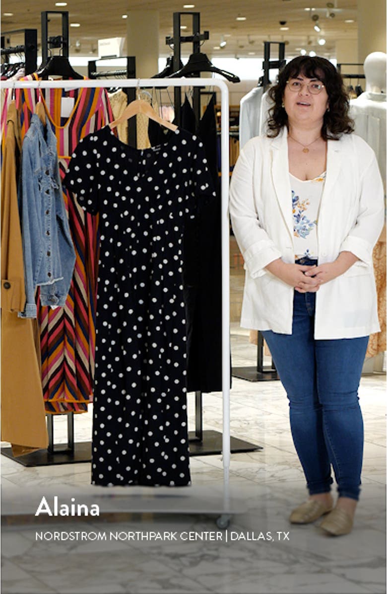 Polka Dot Flutter Sleeve Dress, sales video thumbnail