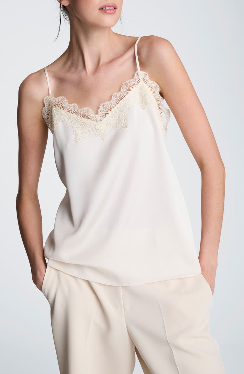 Kenneth Cole Lace Trim Camisole, Main, color, 