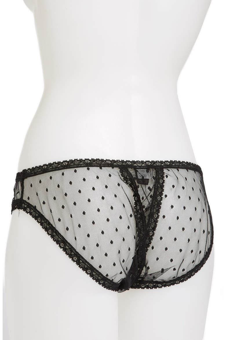 'Cou Cou Lola' Open Gusset Briefs, Alternate, color, BLACK