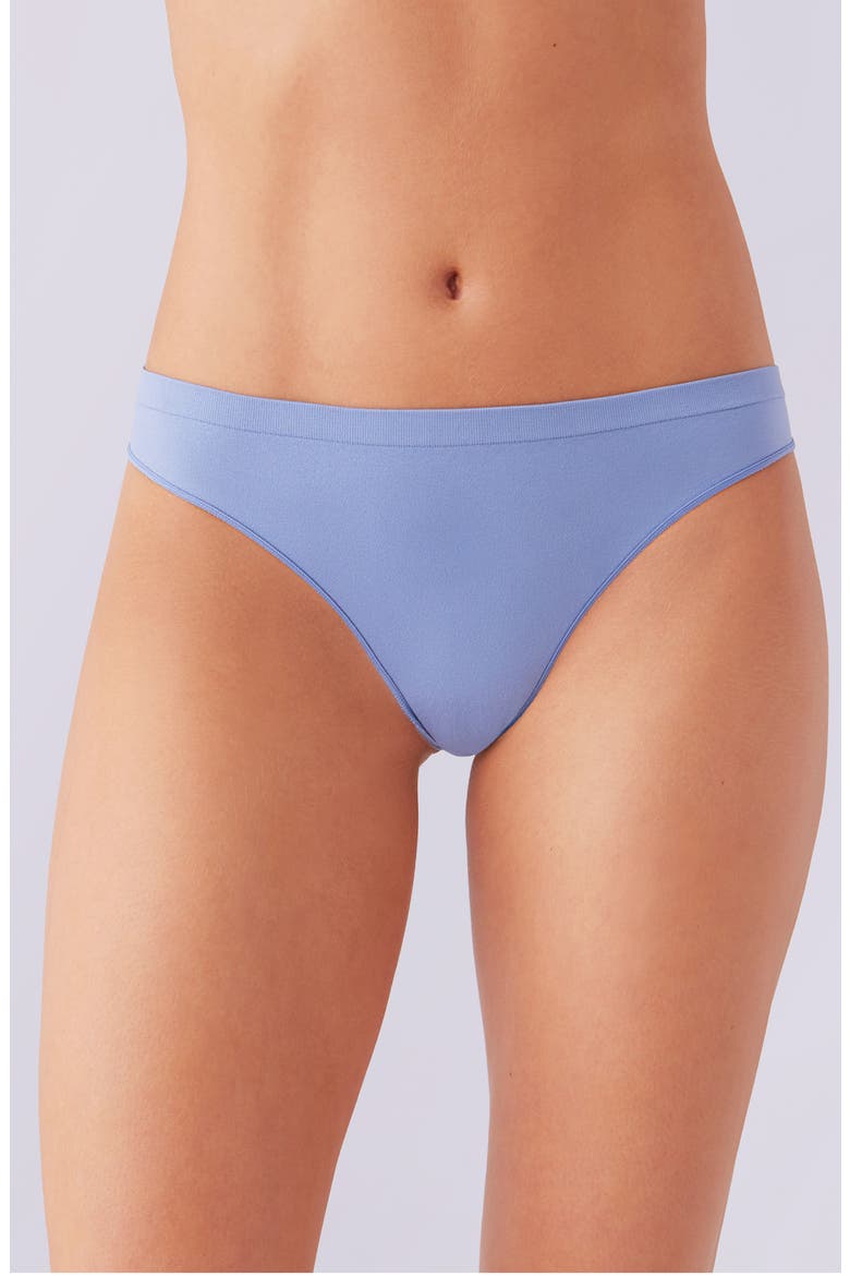 Comfort Intended Daywear Thong, Main, color, COUNTRY BLUE