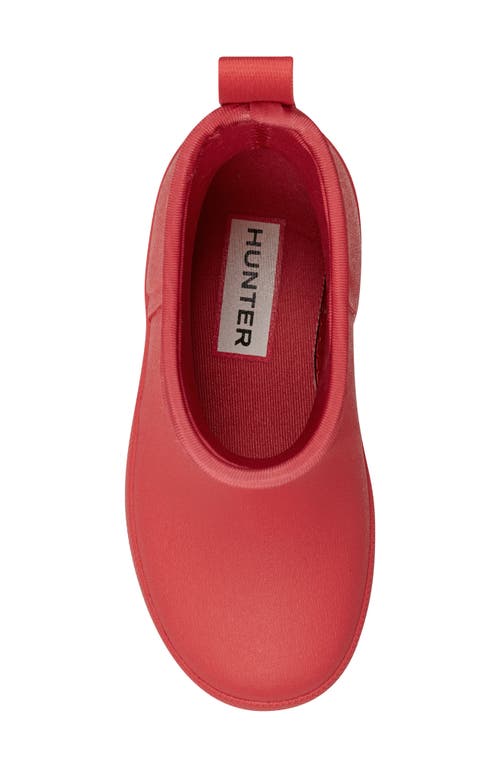 Hunter Kids' Original Waterproof Chelsea Rain Boot In Red