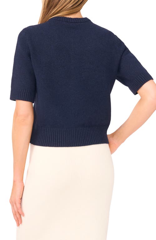 Ted Baker Lenae Crewneck Cardigan Sweater In Blue