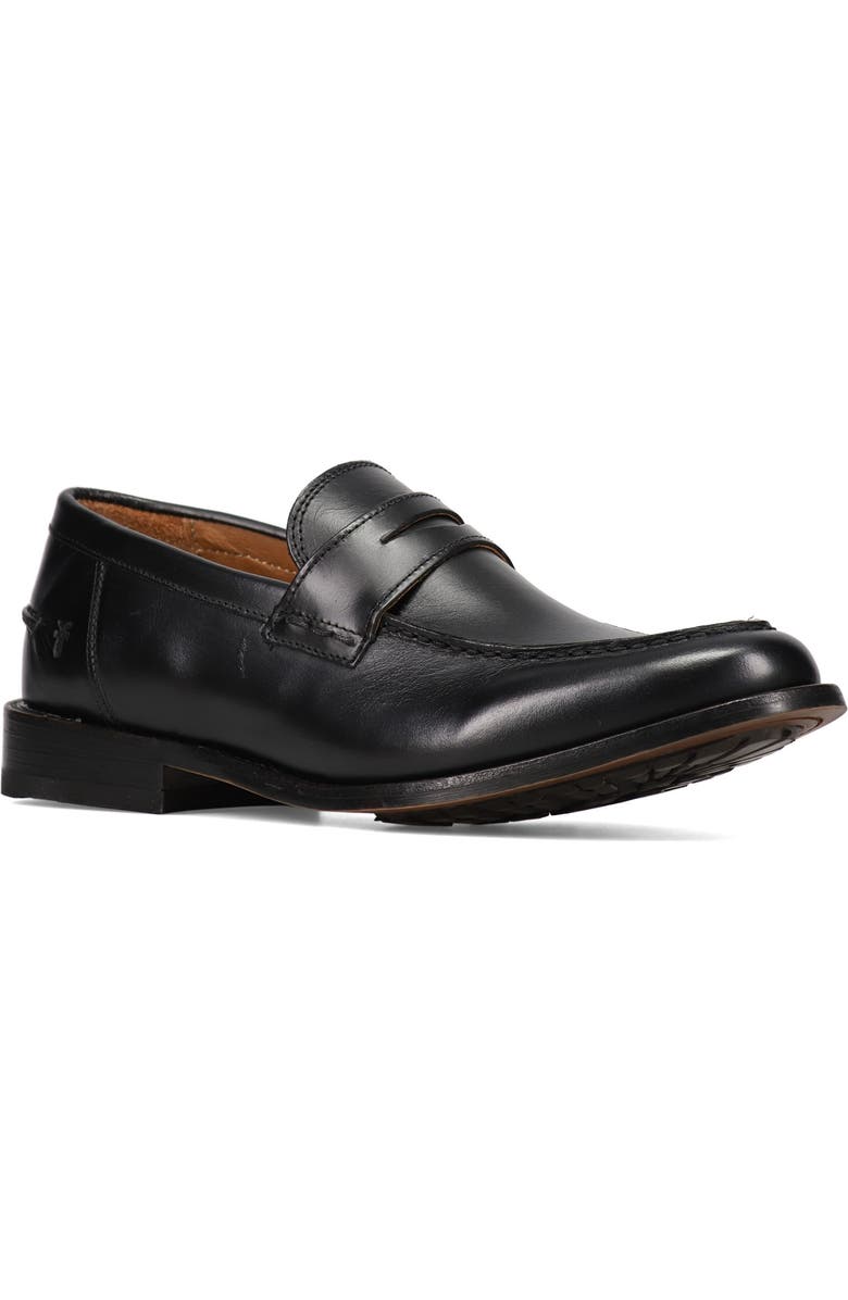 Frye Tyler Flex Penny Loafer, Main, color, Black