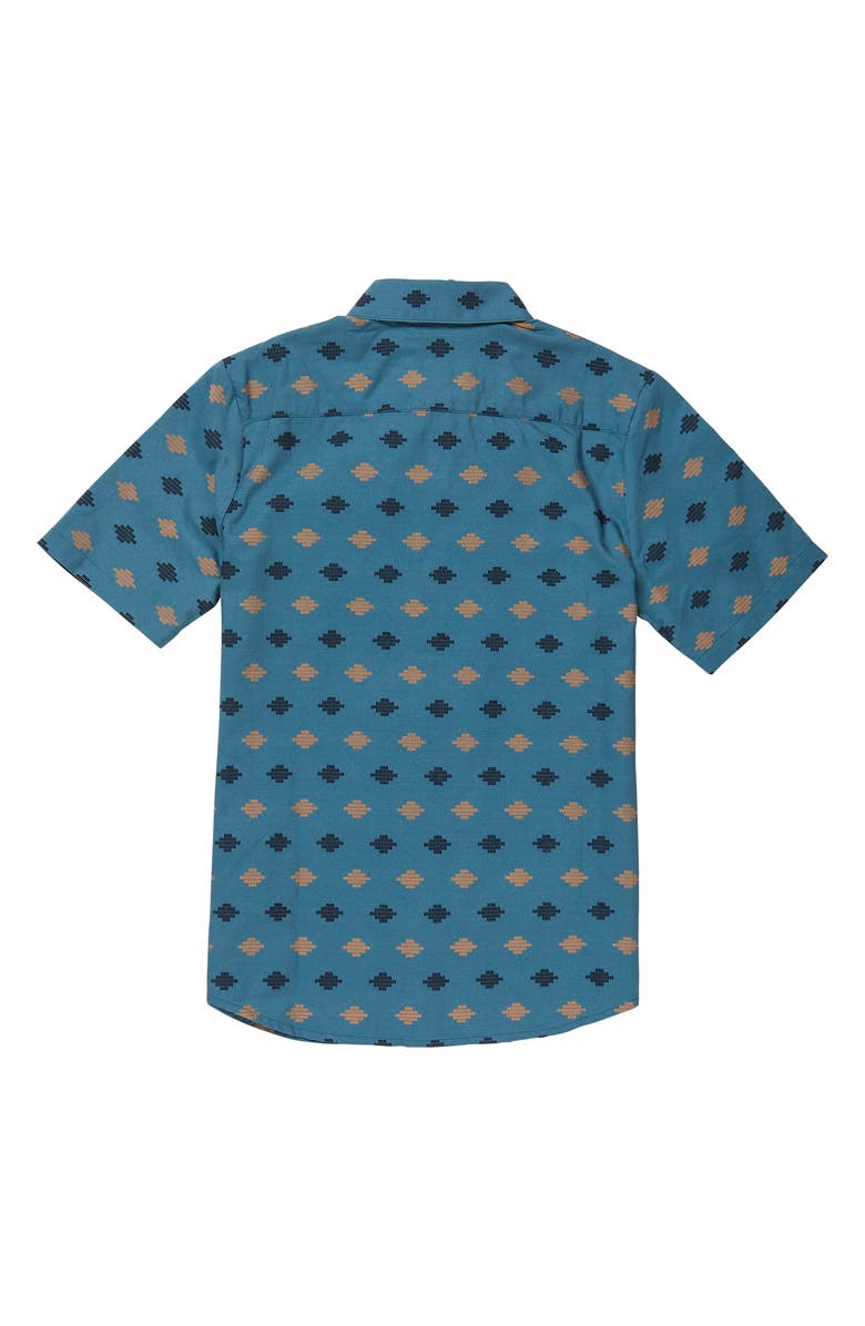 Volcom Kids' Stackstone Short Sleeve Button-Up Shirt, Alternate, color,