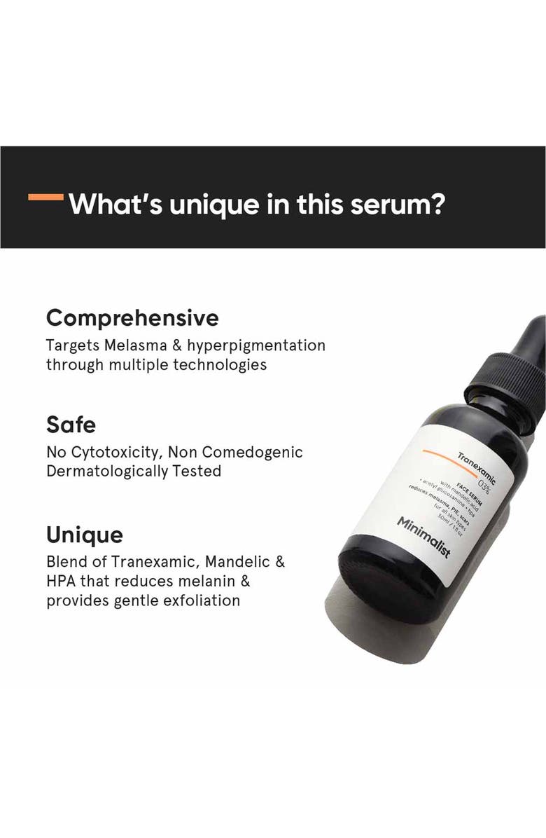 Minimalist Tranexamic 03% Face Serum, Alternate, color,