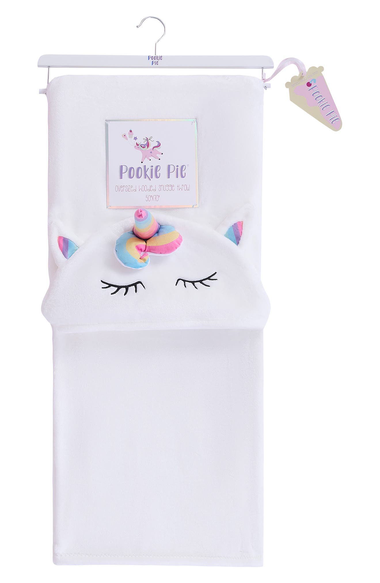 POOKIE PIE Unicorn Hooded Throw Blanket