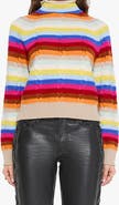 MOTHER The Concert Hicky Mock Neck Cable Knit Sweater