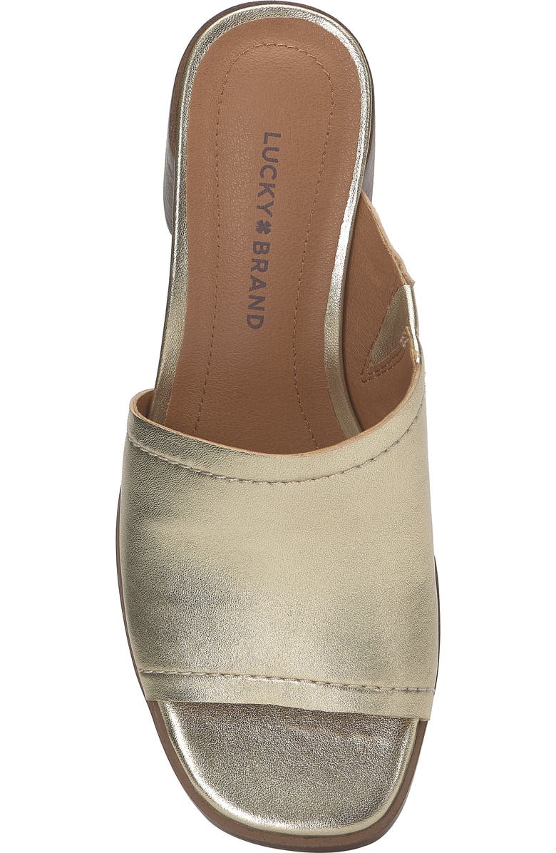Lucky Brand Jamira Slide Sandal, Alternate, color, Platino