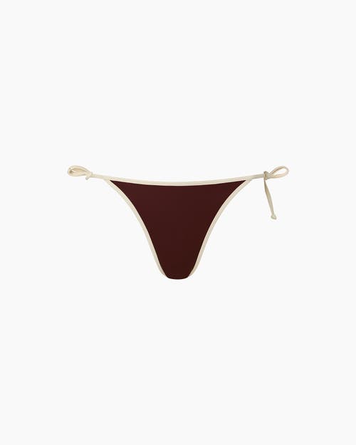 Onia Cleo Bikini Bottom In Rum/egret