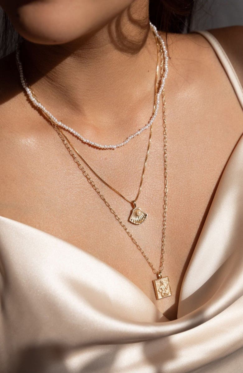 Awe Inspired Mini Oshun Pendant Necklace, Alternate, color, 