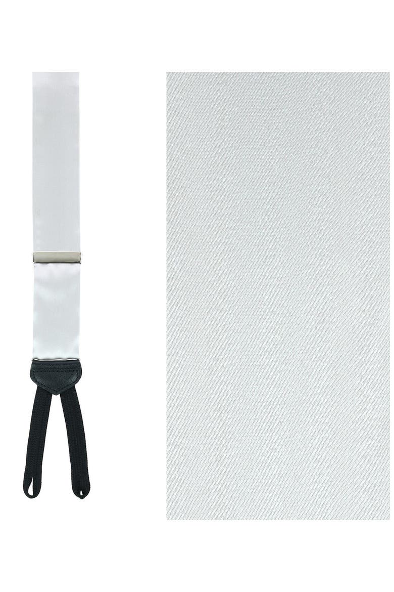 Sutton Silk Formal Suspenders, Alternate, color, SILVER