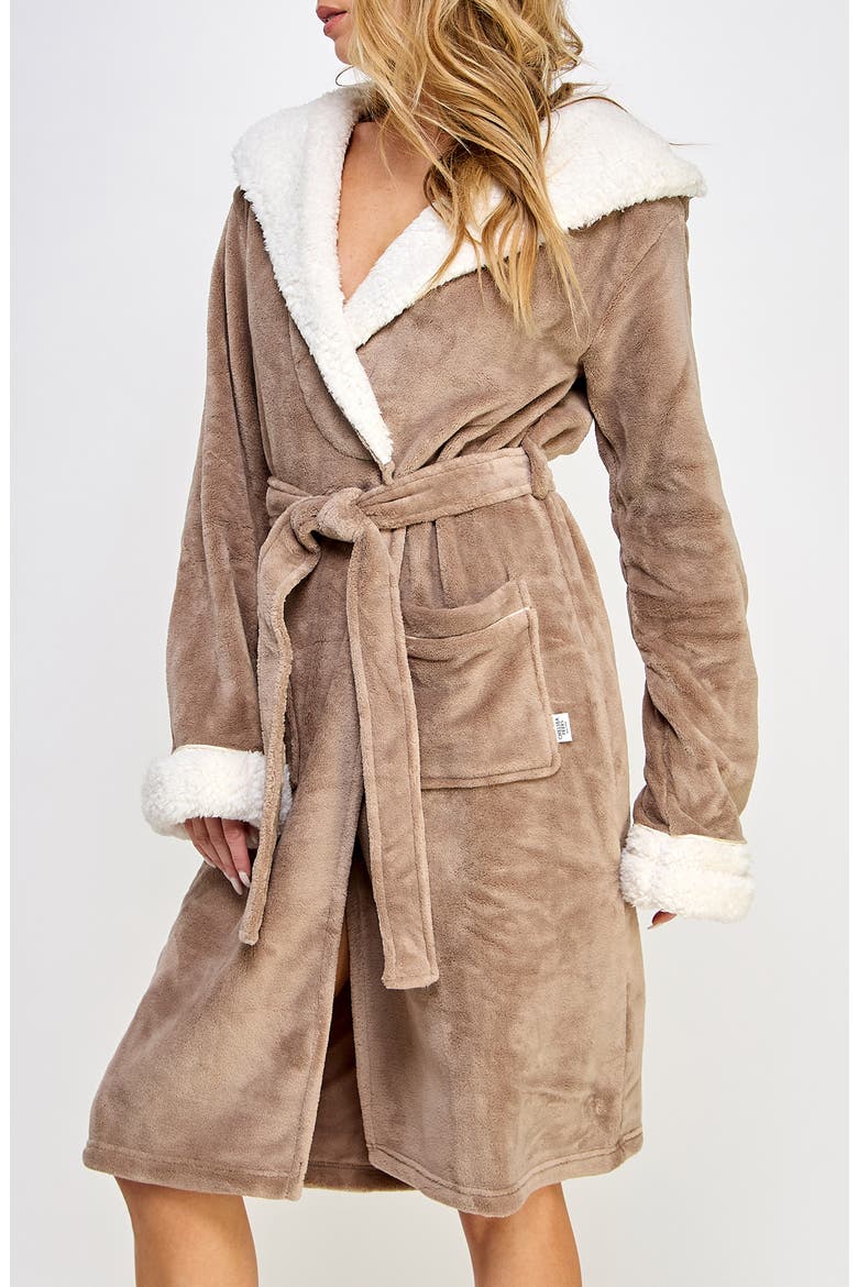 Sydney Robe, Alternate, color, LIGHT BROWN / WHITE