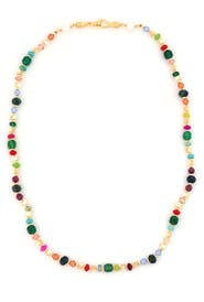 Panacea Mixed Stone & Freshwater Pearl Beaded Necklace