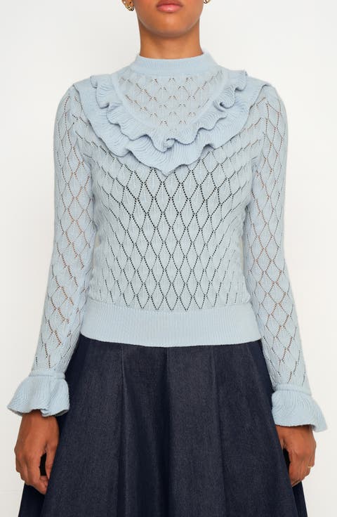 The Quiet Storm Pointelle Sweater