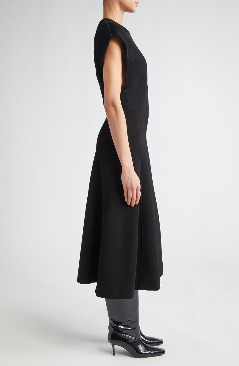 Jil Sander Seamed Midi Dress, Alternate, color, 