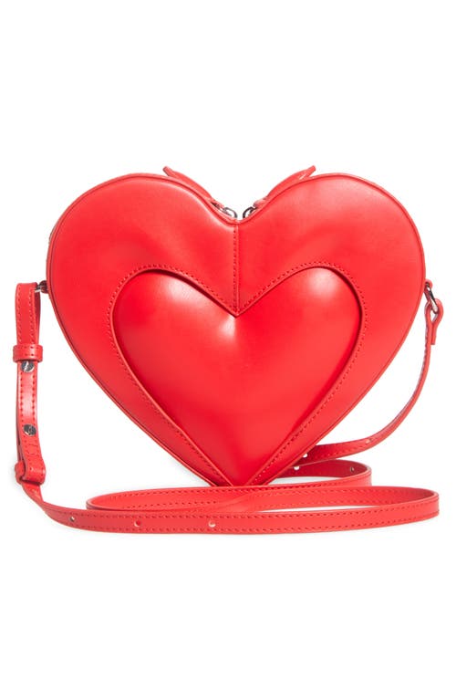 Jw Pei Francisca Faux Leather Heart Crossbody Bag In Red