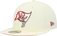 New Era Men's New Era Cream Tampa Bay Buccaneers Chrome Color Dim 59FIFTY Fitted Hat