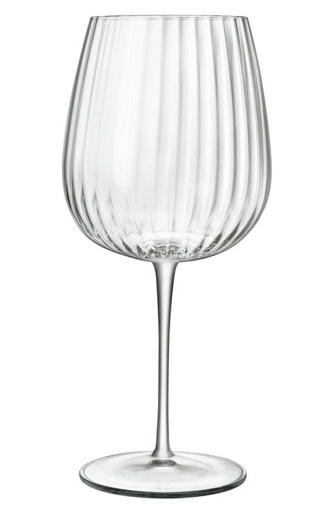 Optica Set of 4 Burgundy Red Wine Glasses
