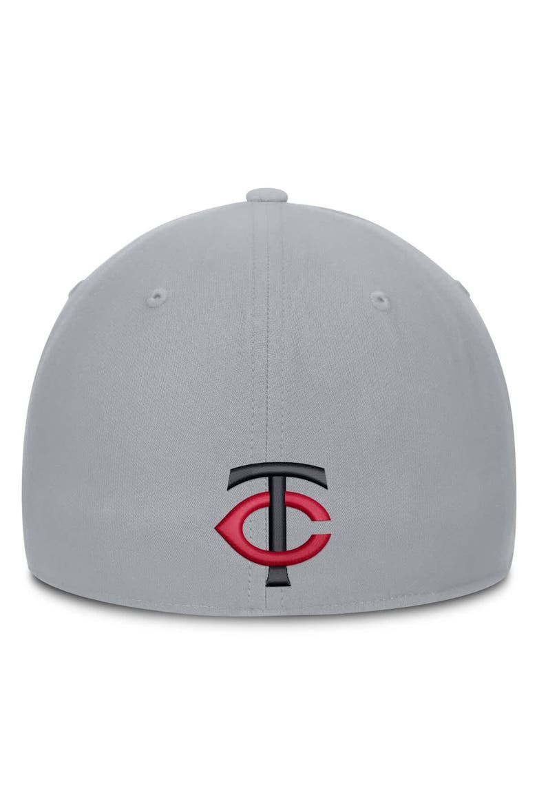 Men's Nike  Gray Minnesota Twins Primetime Rise Dri-FIT Flex Hat, Alternate, color, Gray